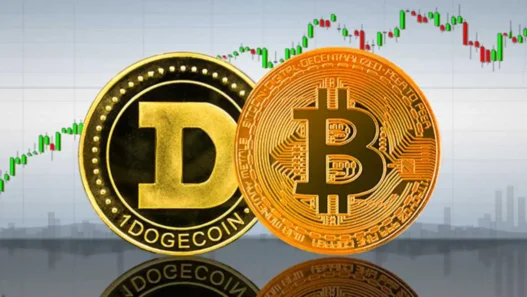 Bitcoin-and-Dogecoin