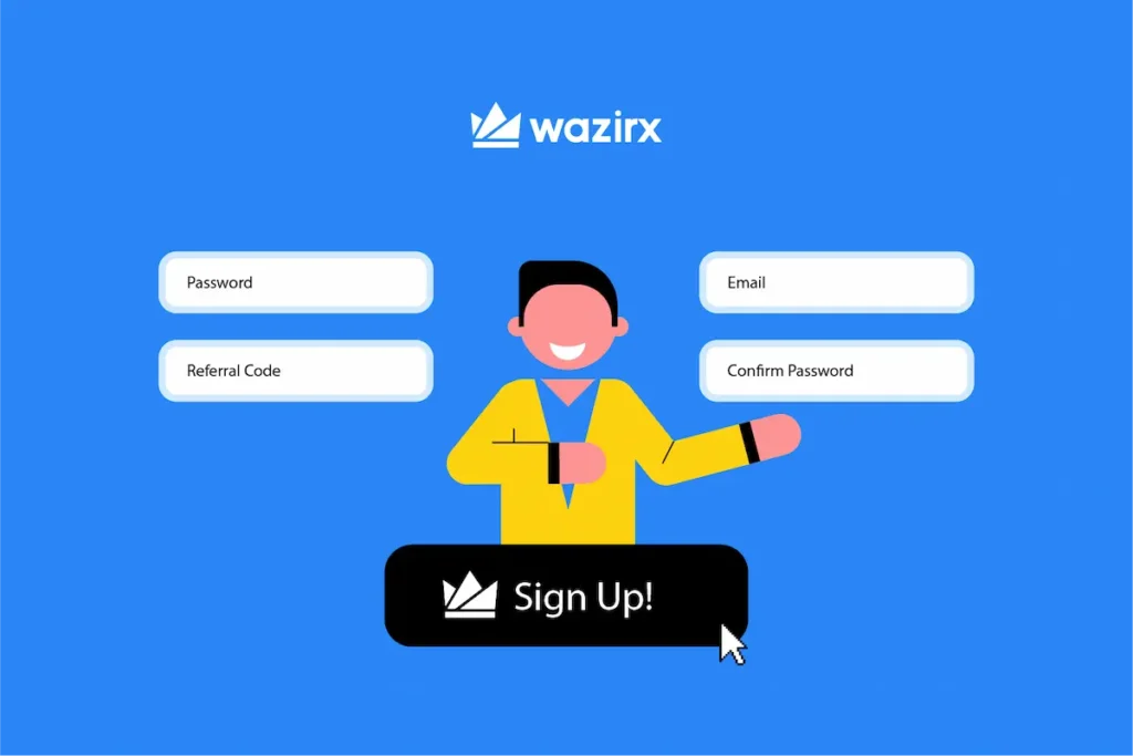 Sign Up on WazirX